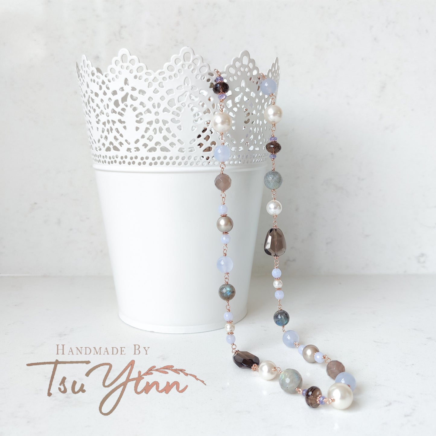 Moonlit Whispers Long Necklace