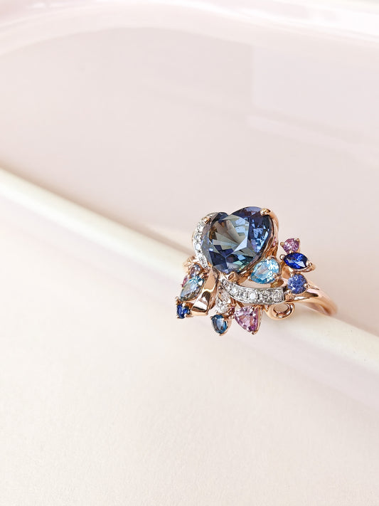 Heart Tanzanite Ring