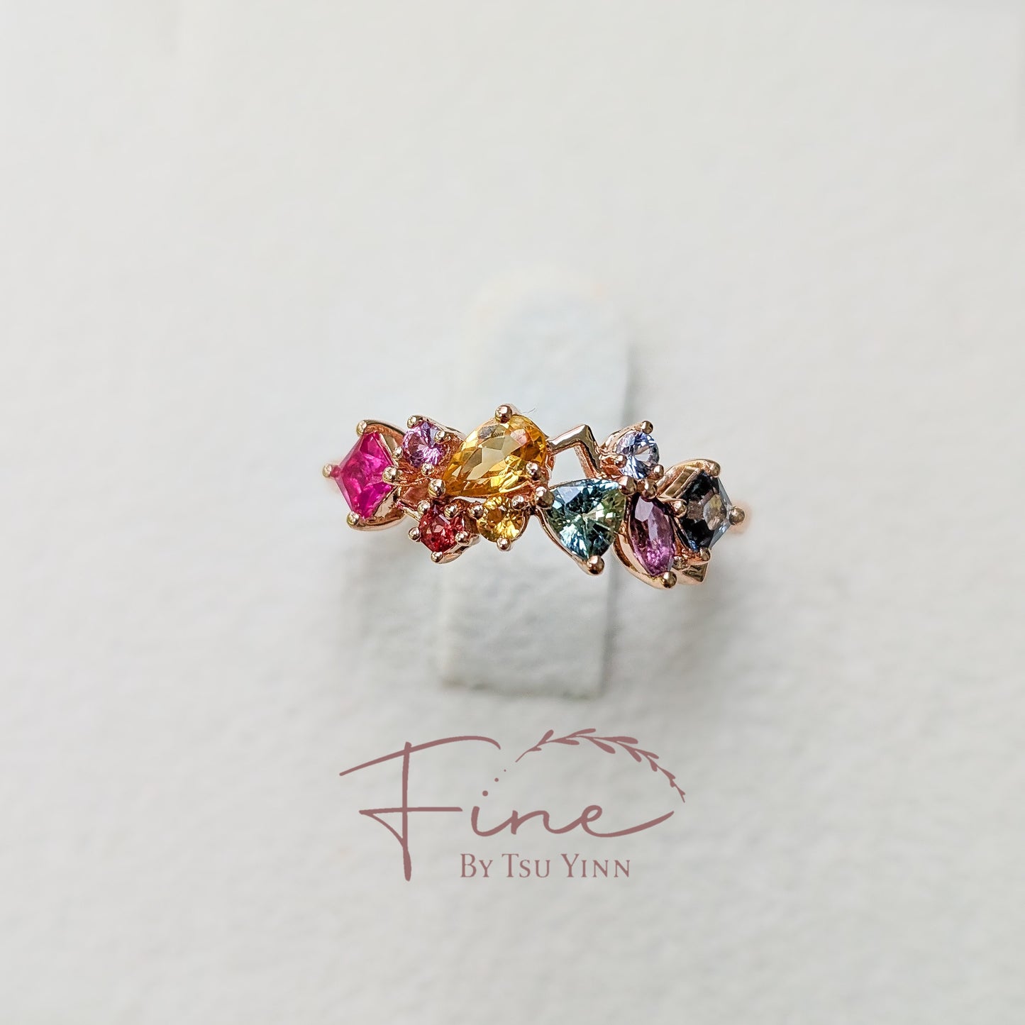RG FBTY Messy Rainbow Band Ring