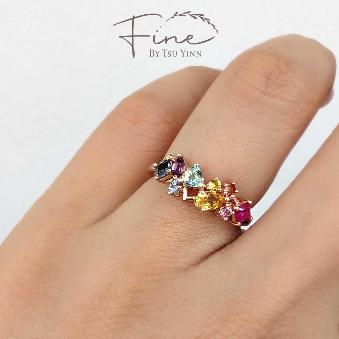 RG FBTY Messy Rainbow Band Ring