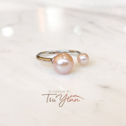 Pearl Baubles Open Ring (Pink)