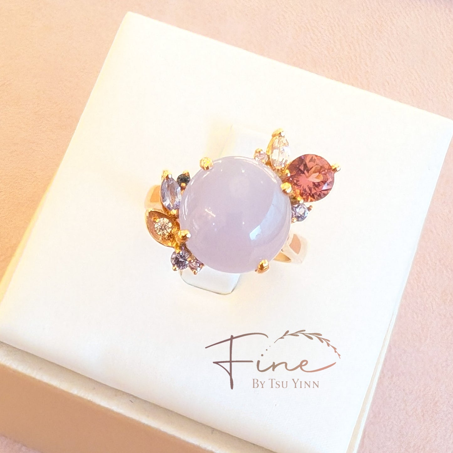 RG Lavender Jade Ring