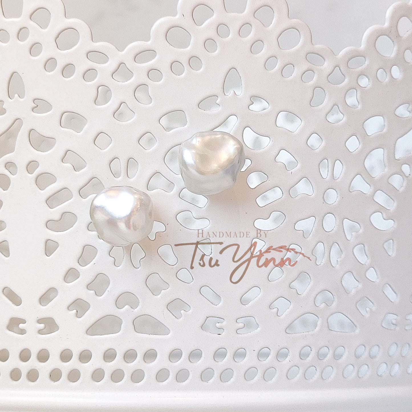 Multiwear Keshi Pearl Baubles Earrings Plain in YG (A)