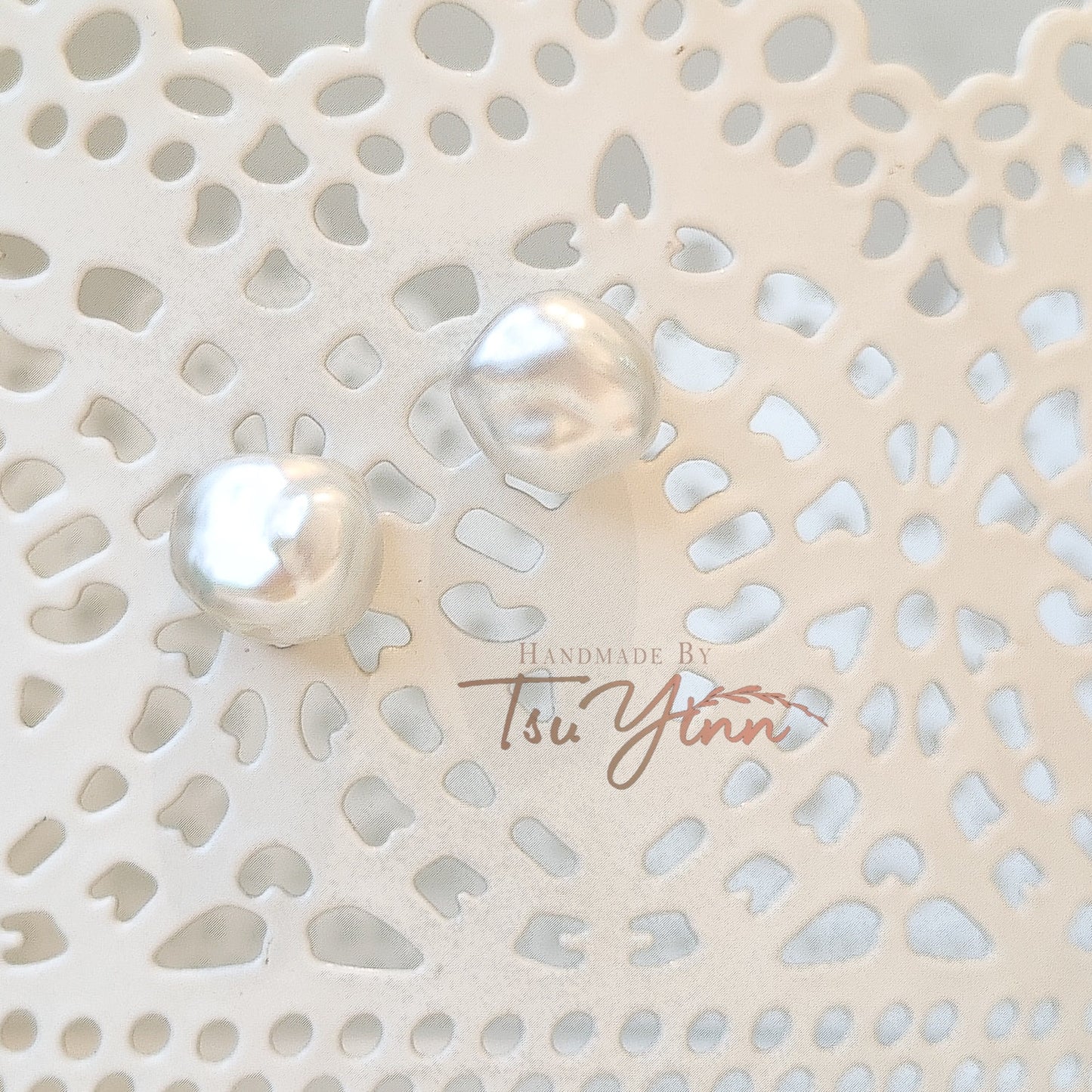 Multiwear Keshi Pearl Baubles Earrings Plain in RG (B)