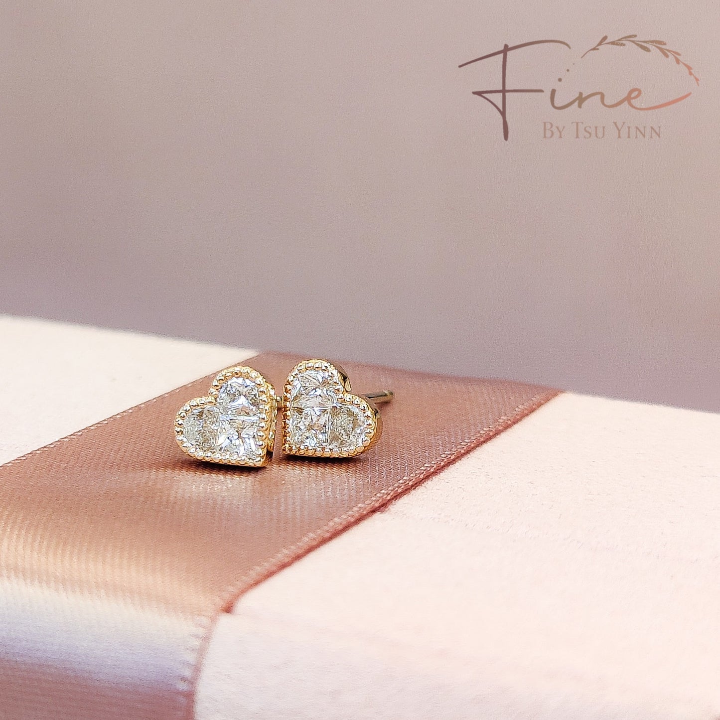 Heart Diamond Earrings