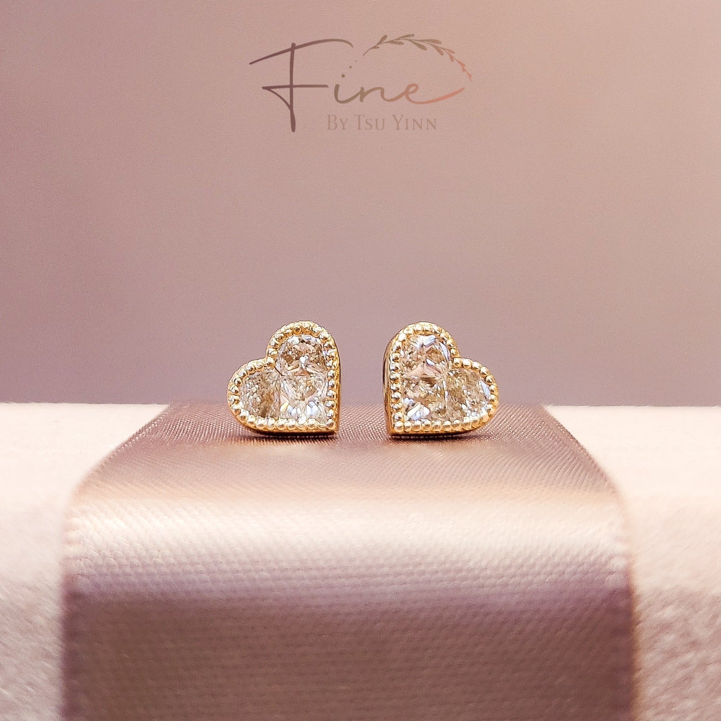 Heart Diamond Earrings