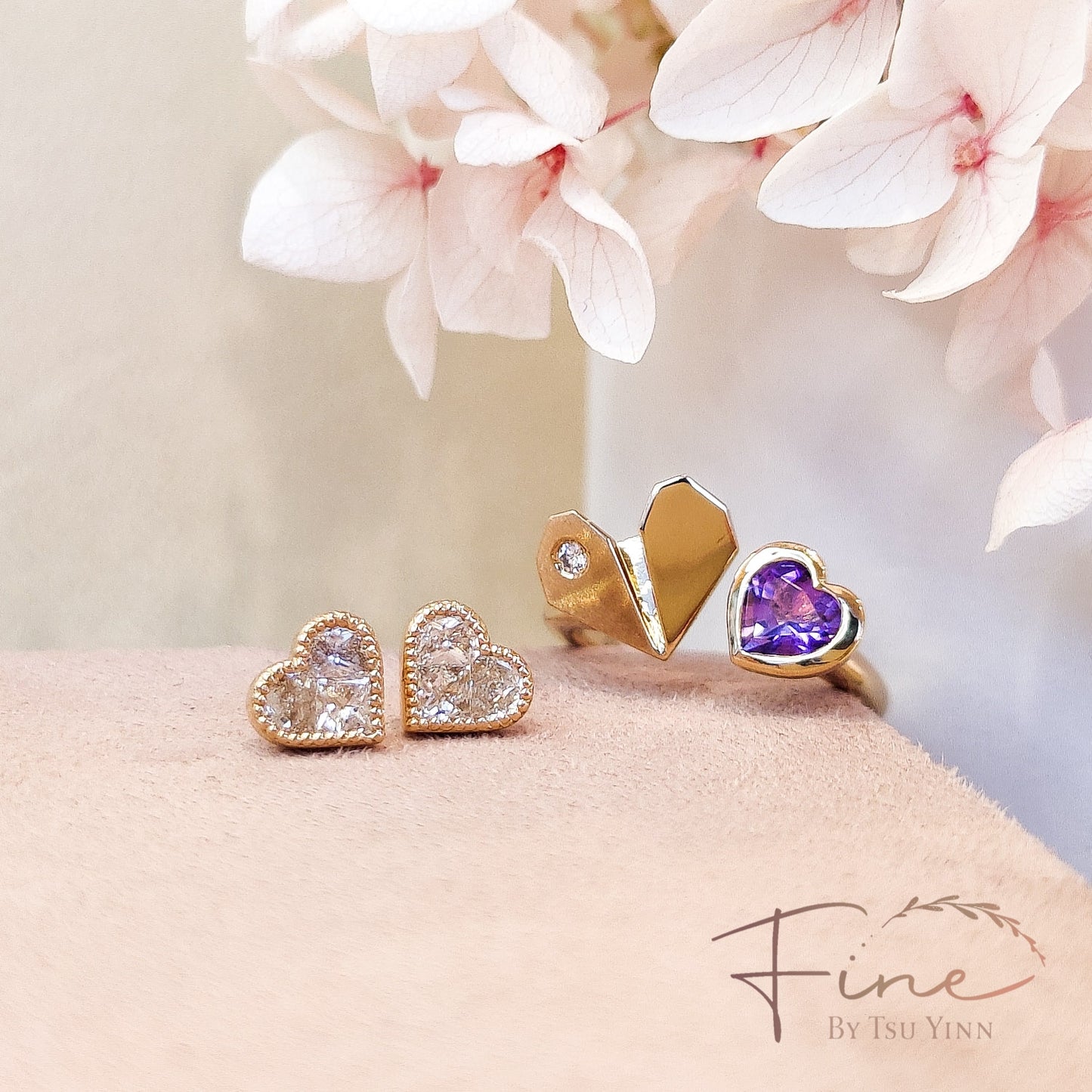Heart Diamond Earrings