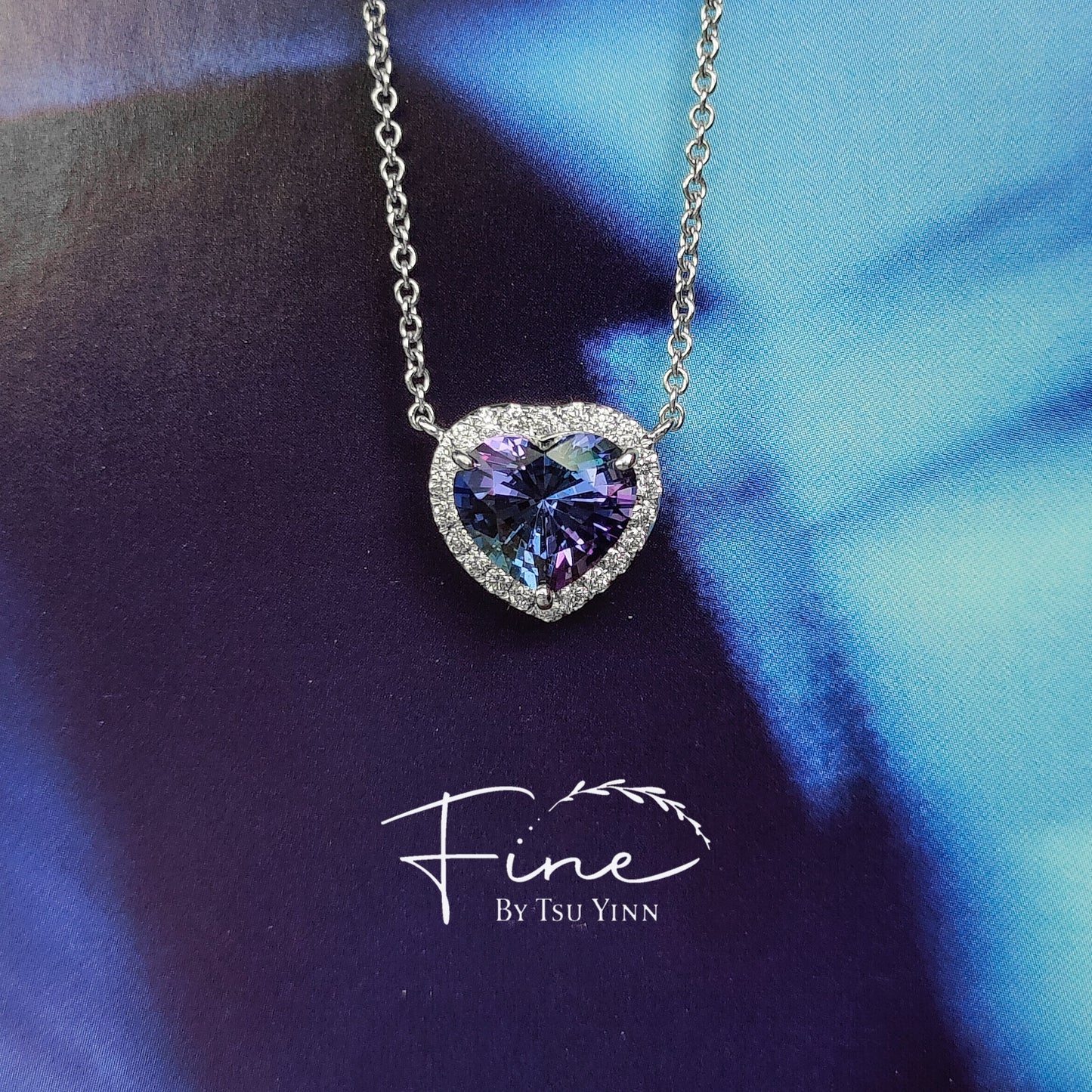 Tanzanite Heart Necklace