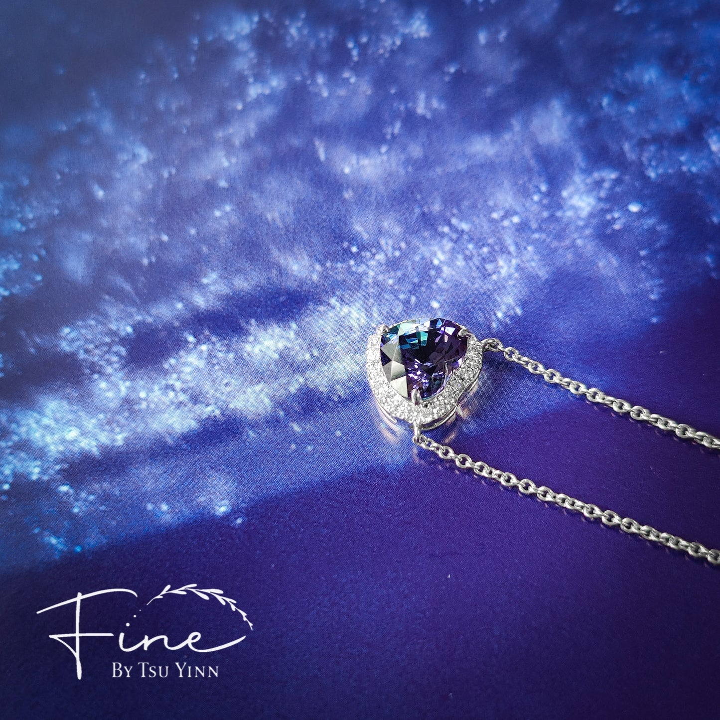 Tanzanite Heart Necklace