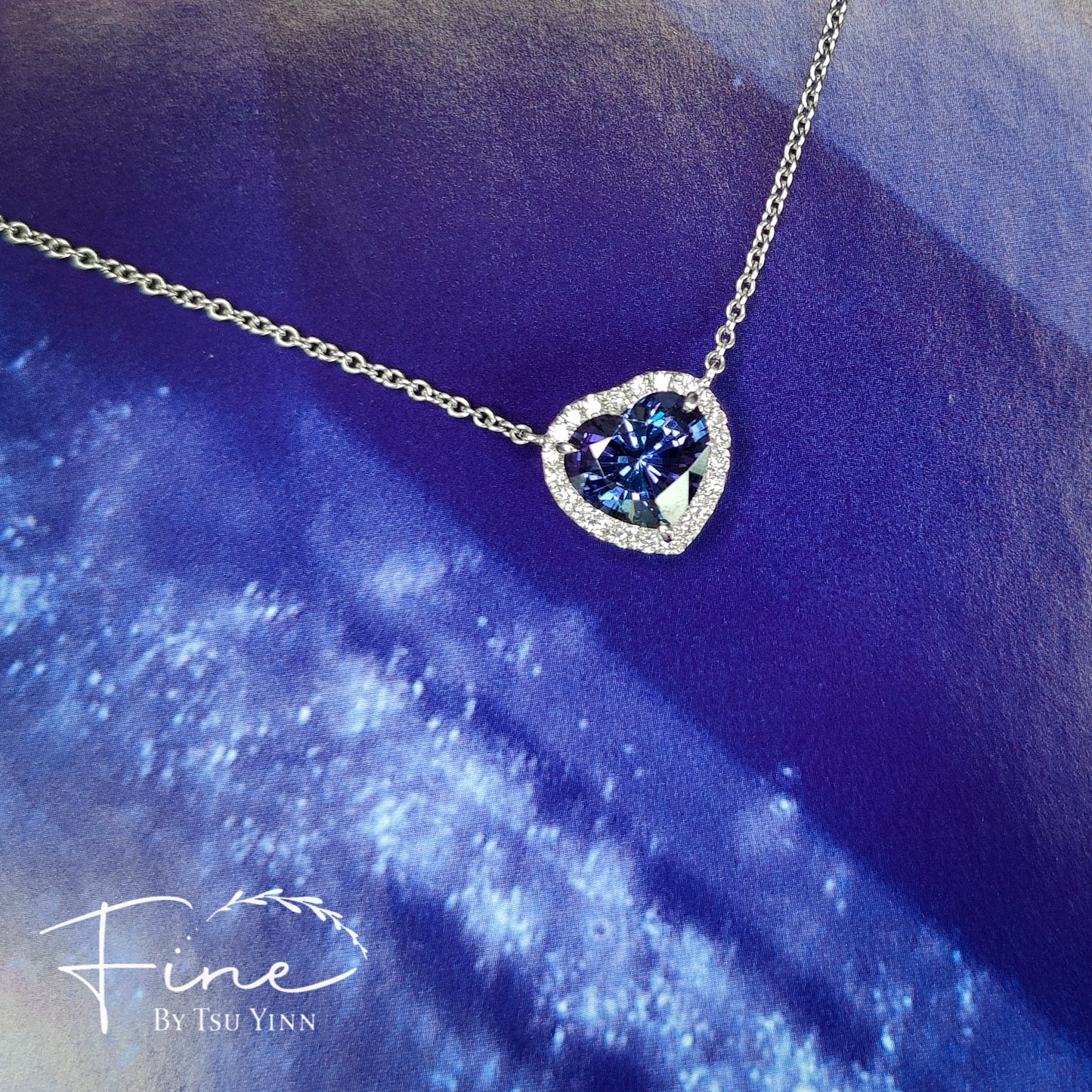 Tanzanite Heart Necklace