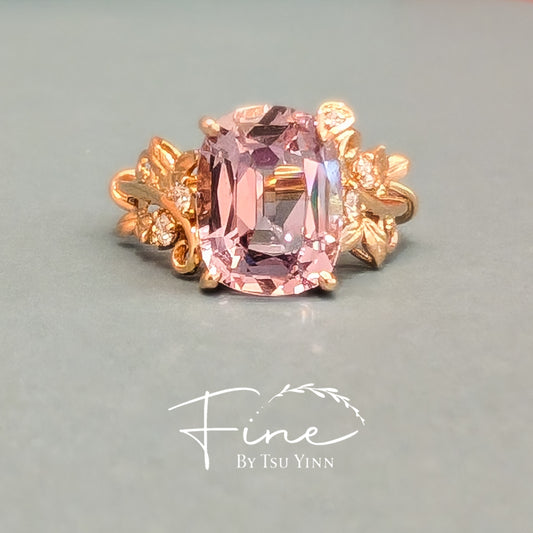 FBTY Flora Ring with Lavender Pink Spinel