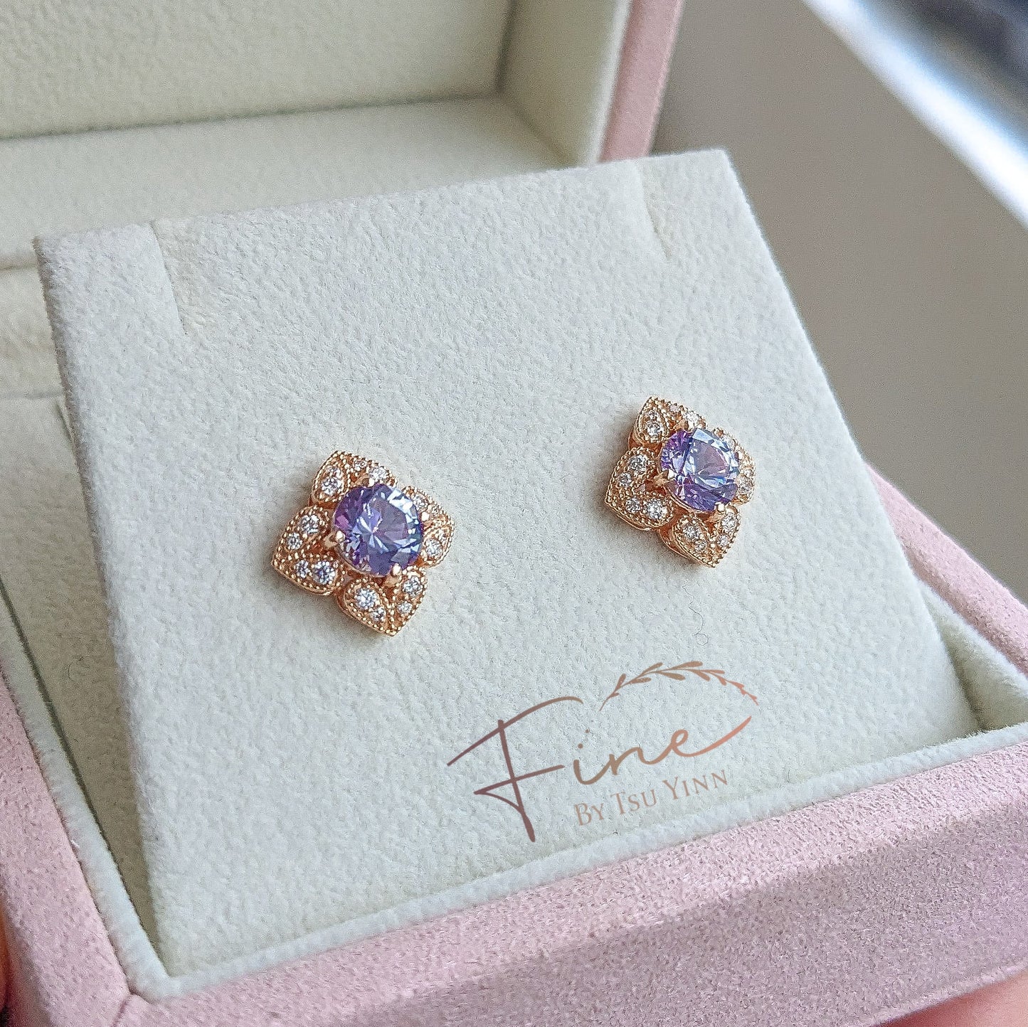 FBTY Indrani Earrings with Tanzanites
