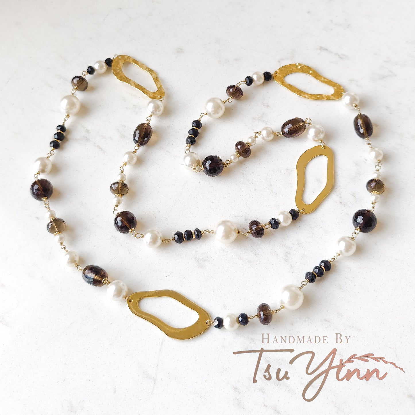 Classic Mono Long Necklace