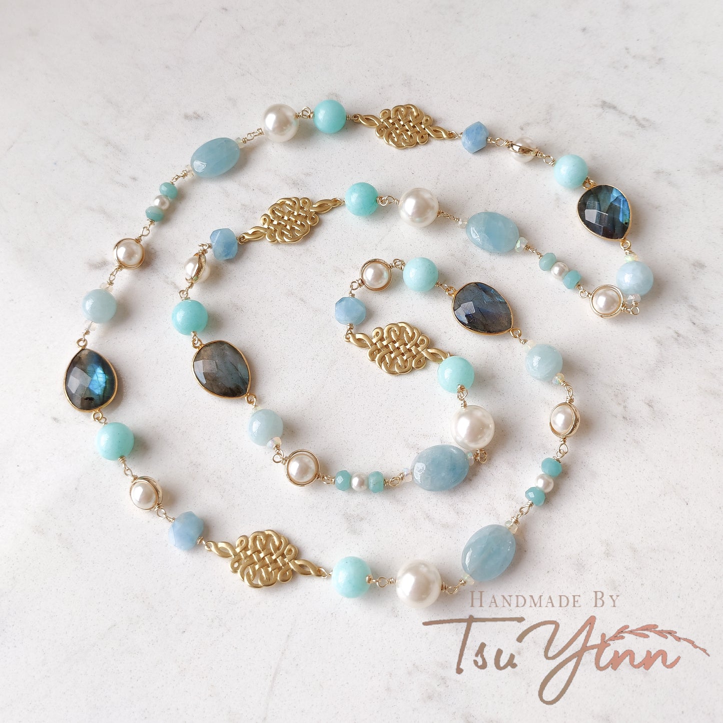 Eastern Tides Long Necklace