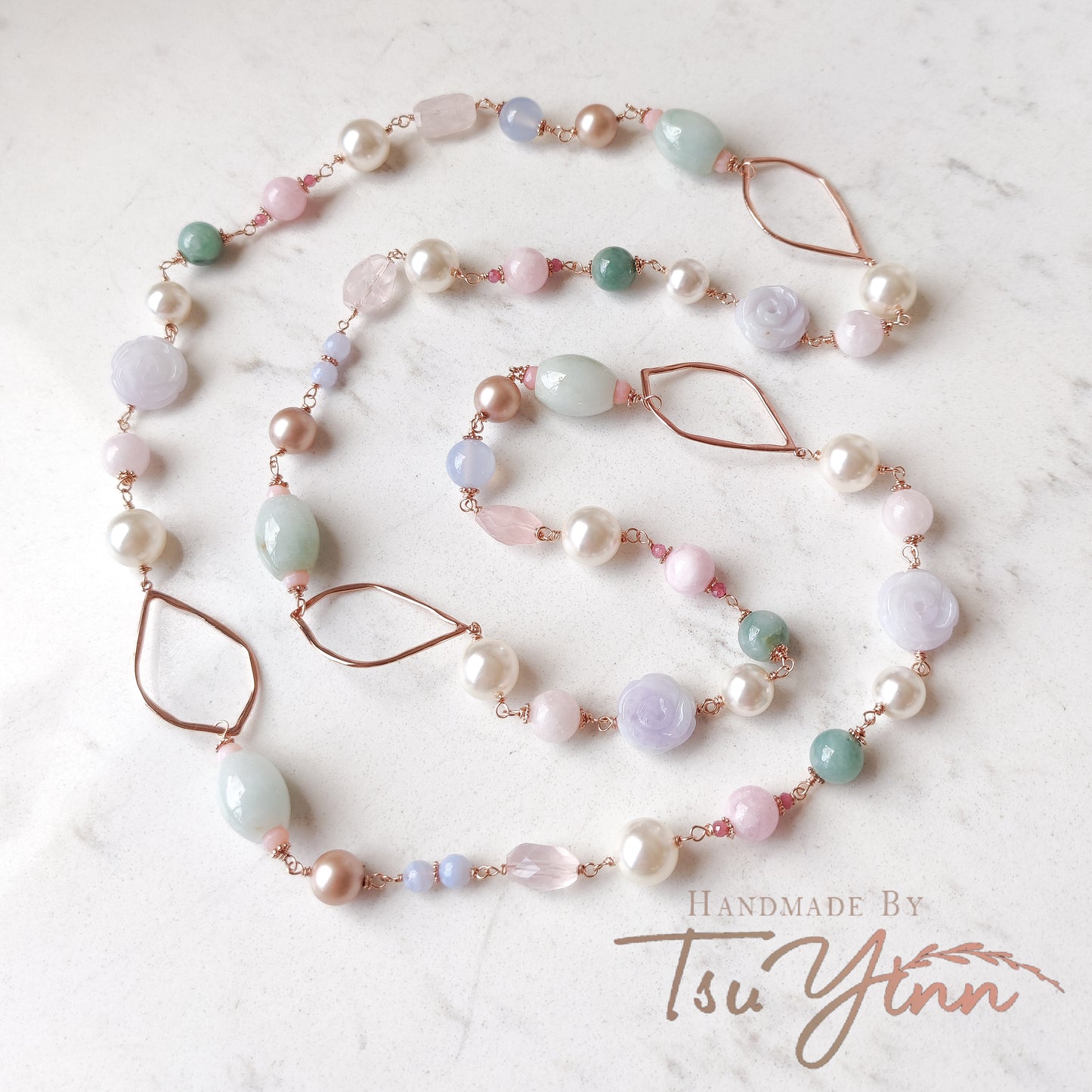 Spring Blush Long Necklace