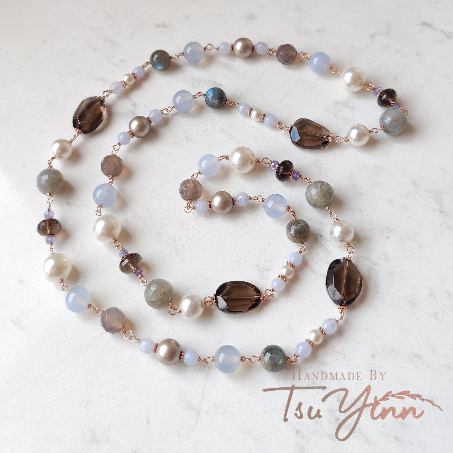 Moonlit Whispers Long Necklace