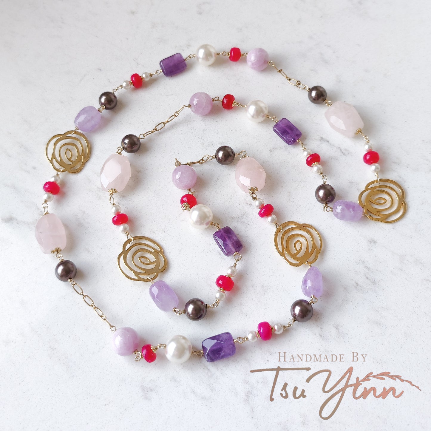 Vivid Radiance Long Necklace