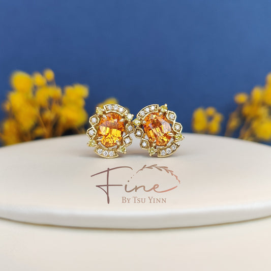 YG Kyra Earrings with Spessartite Garnets