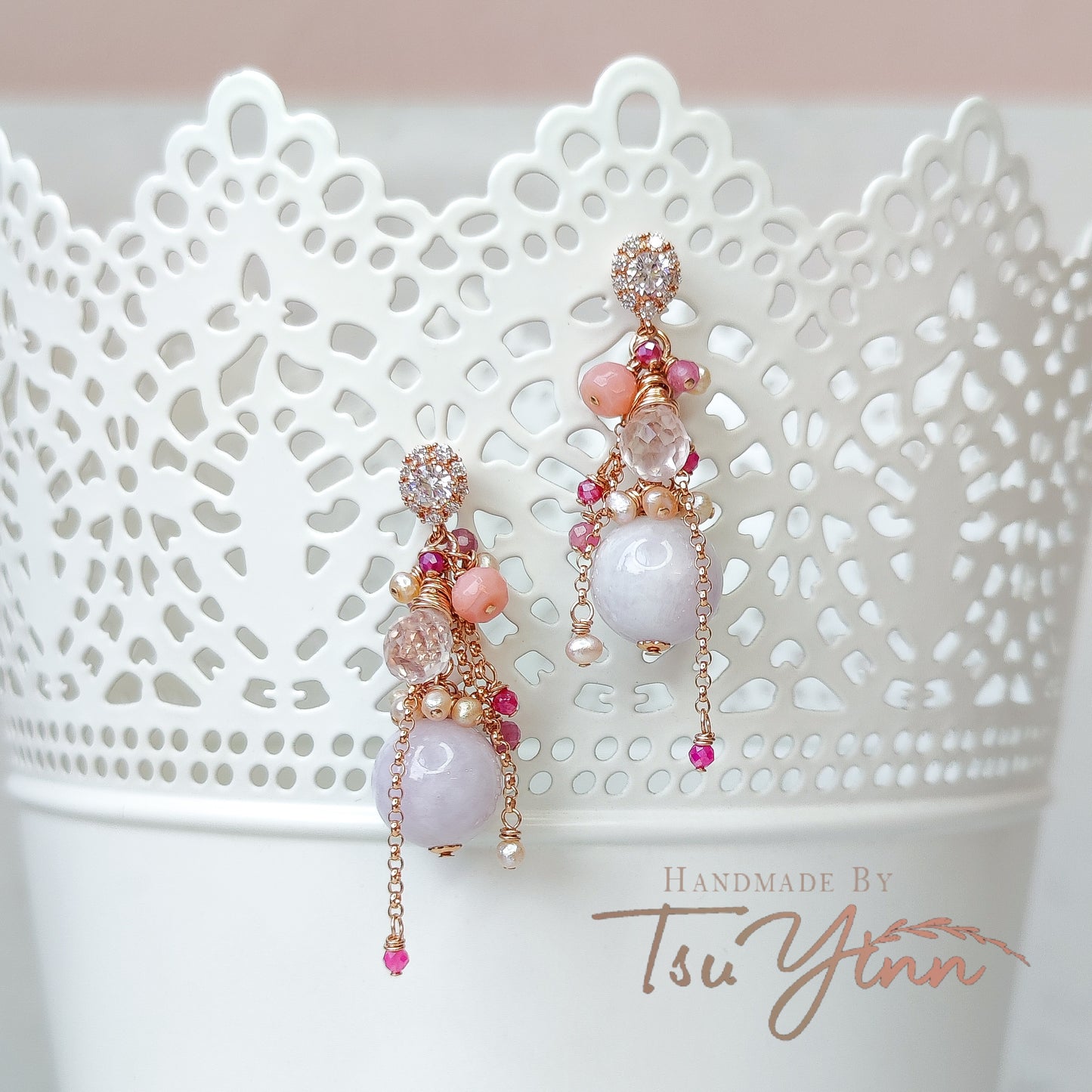 Rosy Mirage Earrings