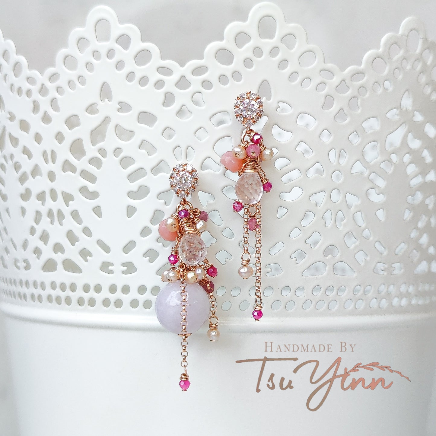 Rosy Mirage Earrings