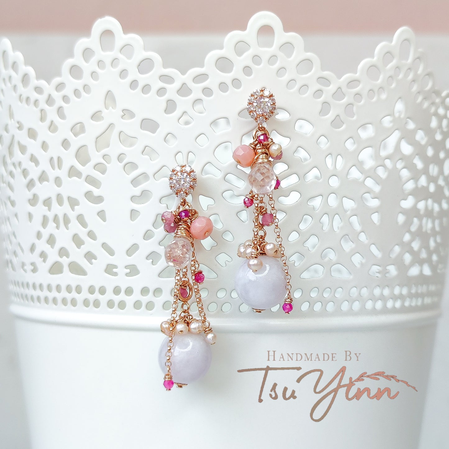 Rosy Mirage Earrings