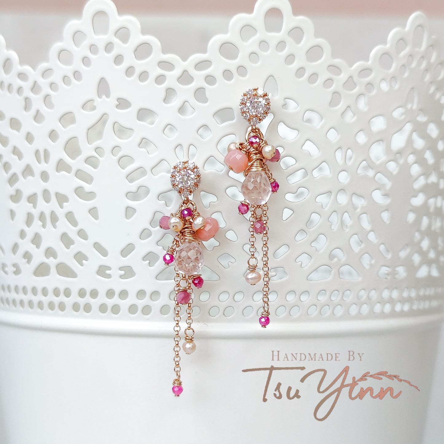 Rosy Mirage Earrings