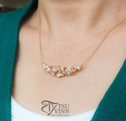 Noriko Necklace in Yellow Gold