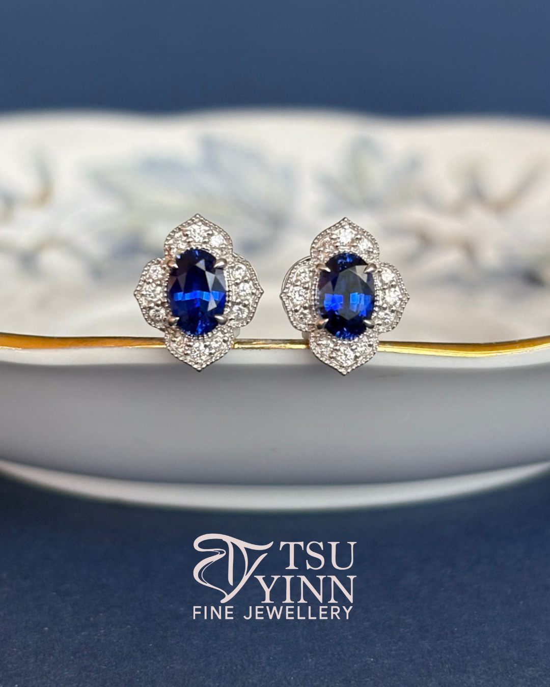 Blue Sapphire Sigrid Studs