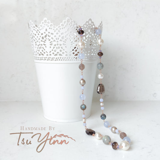 Moonlit Whispers Long Necklace