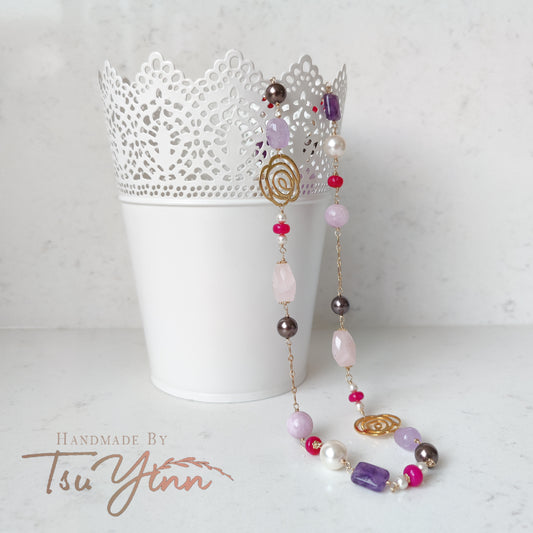 Vivid Radiance Long Necklace
