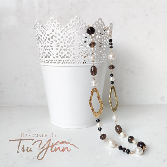 Classic Mono Long Necklace