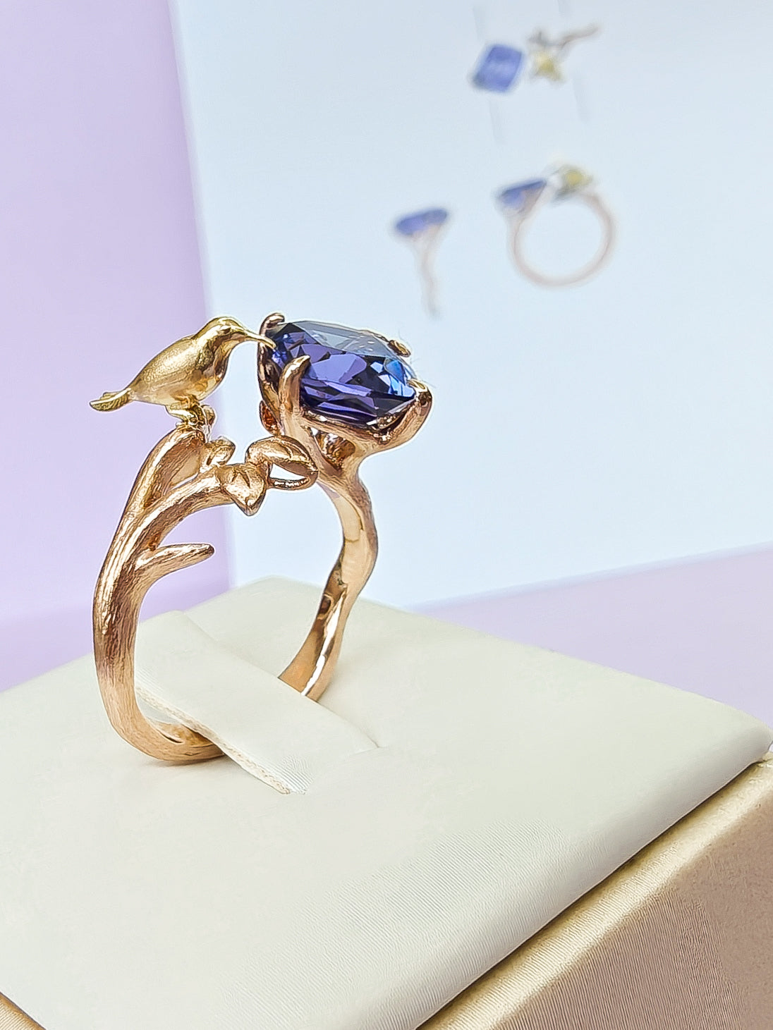 Sunbird Ring with Tanzanite