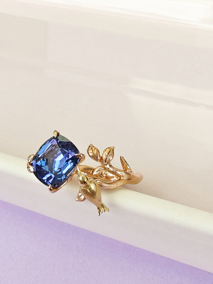 Sunbird Ring with Tanzanite