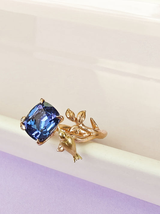 Sunbird Ring with Tanzanite