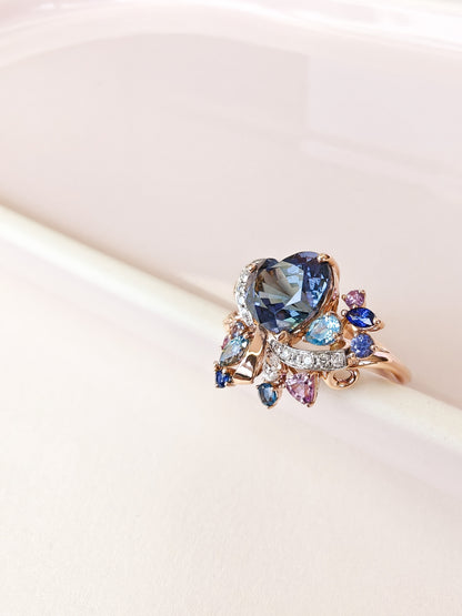 Heart Tanzanite Ring