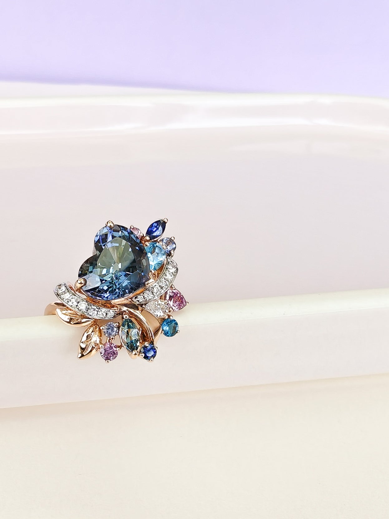 Heart Tanzanite Ring