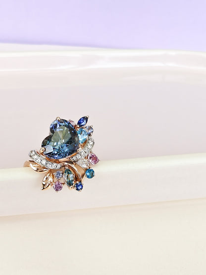 Heart Tanzanite Ring