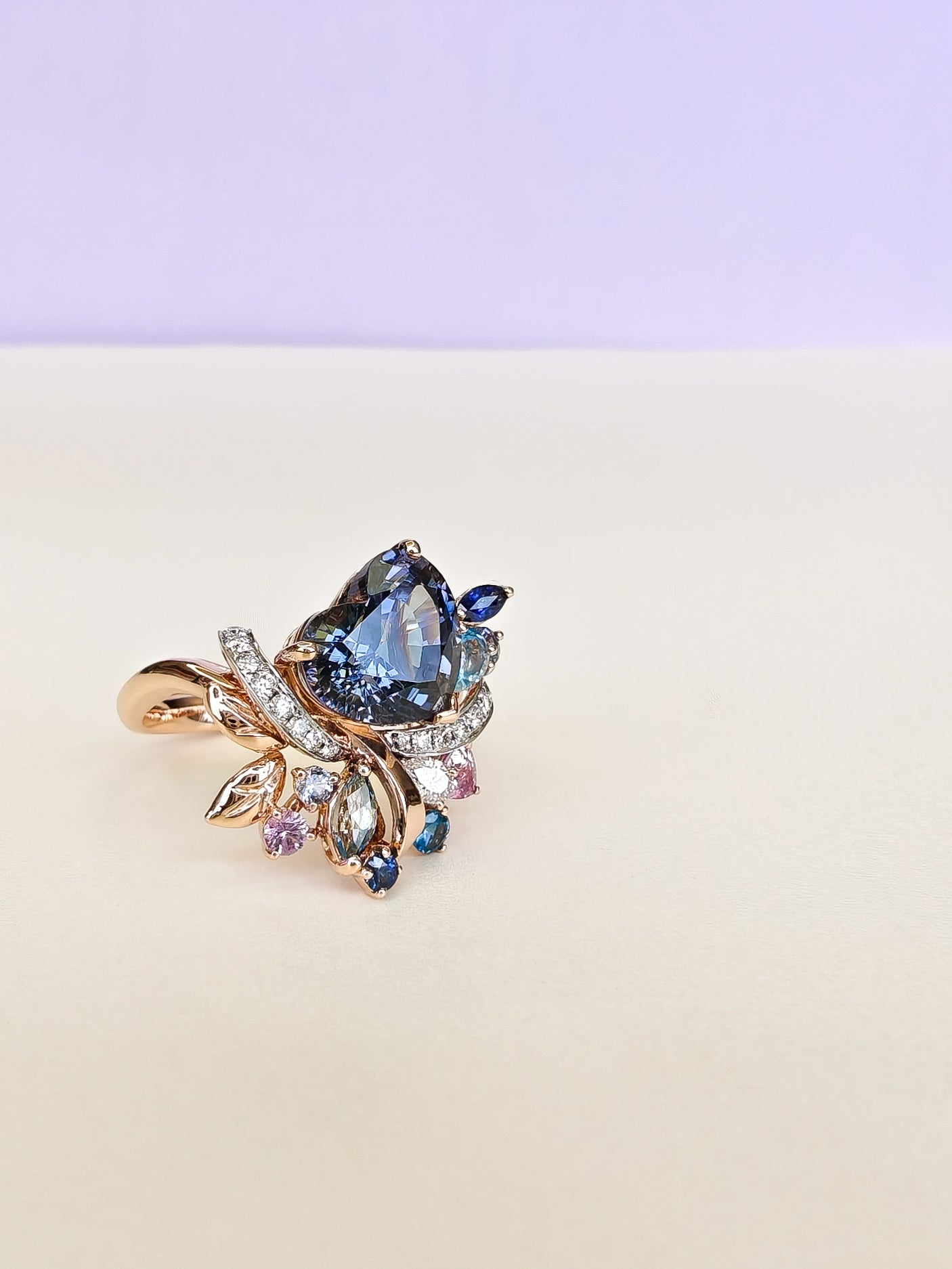 Heart Tanzanite Ring