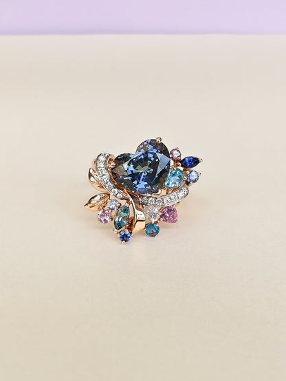 Heart Tanzanite Ring
