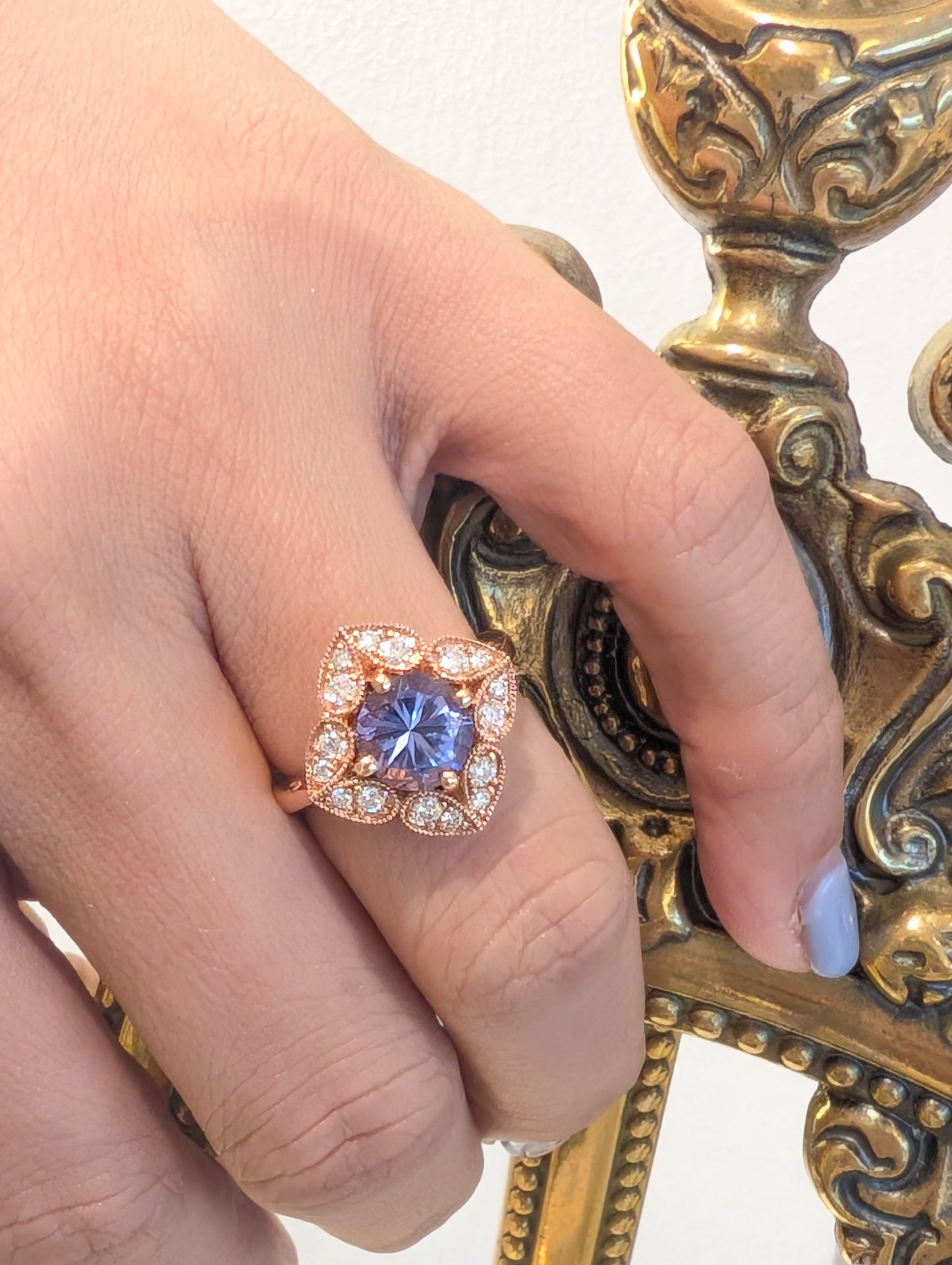 Indrani Ring with Tanzanite
