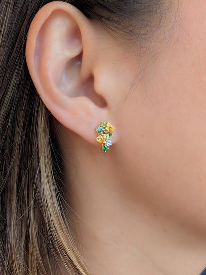 Messy Band Detachable Earrings (Citrus Hues)