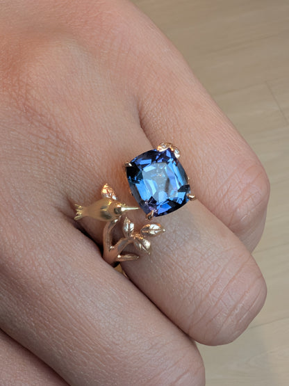 Sunbird Ring with Tanzanite