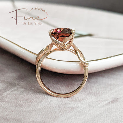 FBTY Zee Ring in Raspberry Pink Tourmaline