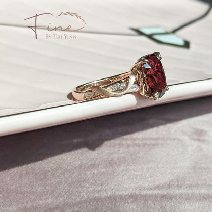 FBTY Zee Ring in Raspberry Pink Tourmaline
