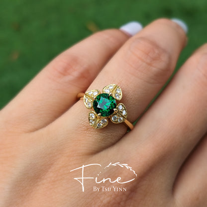 Indrani Ring with Tsavorite