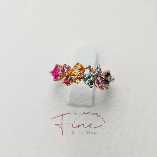 RG FBTY Messy Rainbow Band Ring