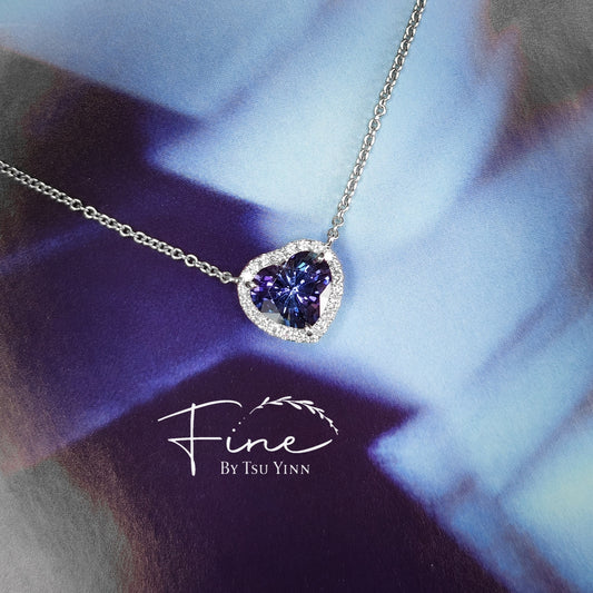 Tanzanite Heart Necklace