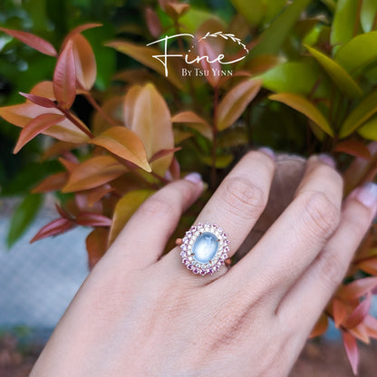 Elizabeth Ring with Icy Jadeite