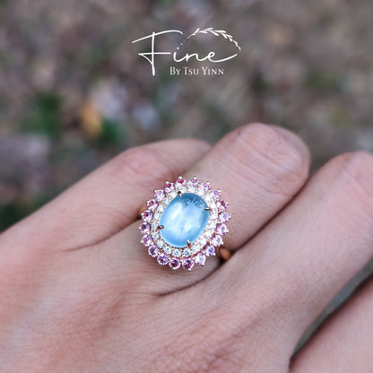Elizabeth Ring with Icy Jadeite