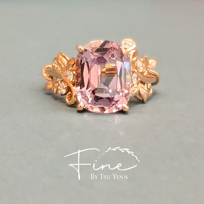 Flora Ring with Lavender Pink Spinel